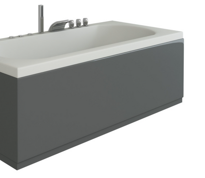 Acubase Waterproof Front Bath Panel Anthracite - 1800mm