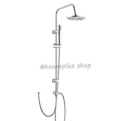 Alpha 2 Way Riser Rail Mixer Kit with Shower Head - Chrome Round