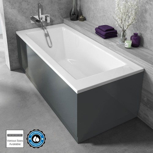 Acubase Waterproof Front Bath Panel Anthracite - 1800mm
