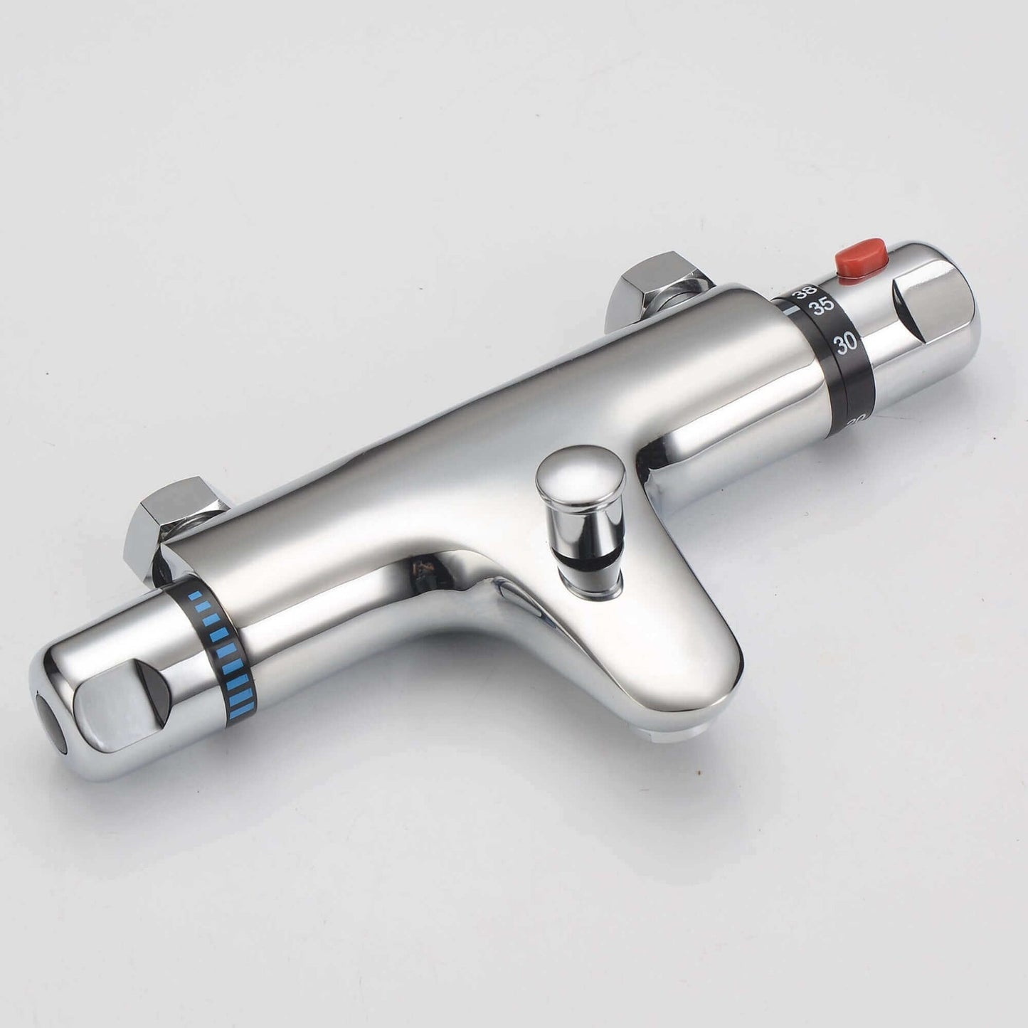 Pro Thermostatic Deck Mounted BSM - with pillars - Chrome