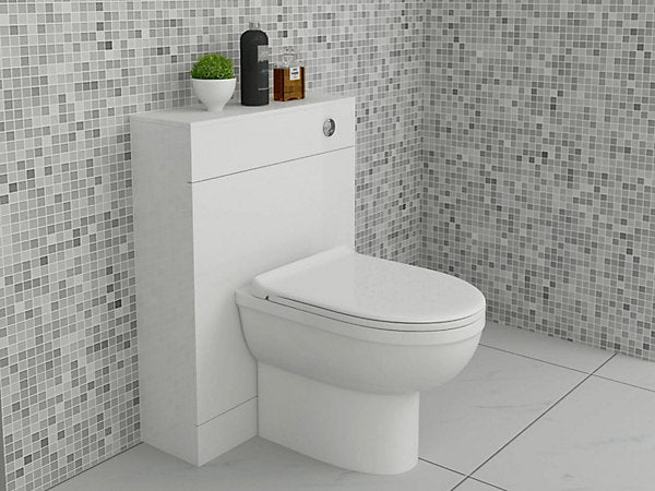 Petite/Mini 500x200mm Cloakroom WC unit - Gloss White