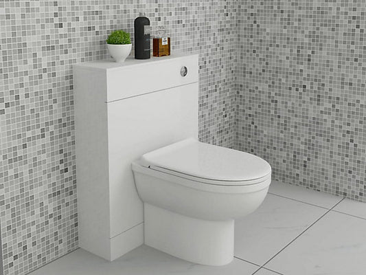 Petite/Mini 500x200mm Cloakroom WC unit - Gloss White